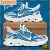 NFL Detroit Lions Positional Villain Blue White Stripes Logo Custom Clunky Max Soul Shoes