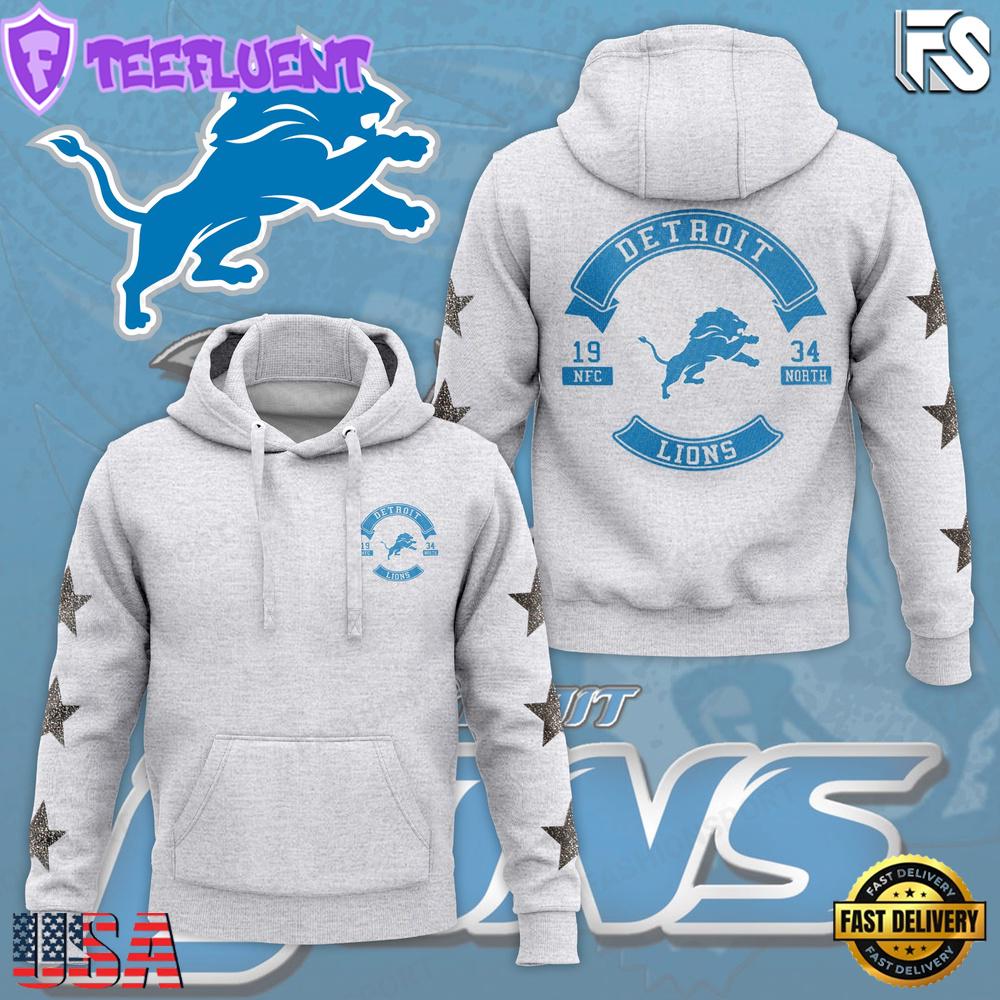NFL Detroit Lions Star Hoodie