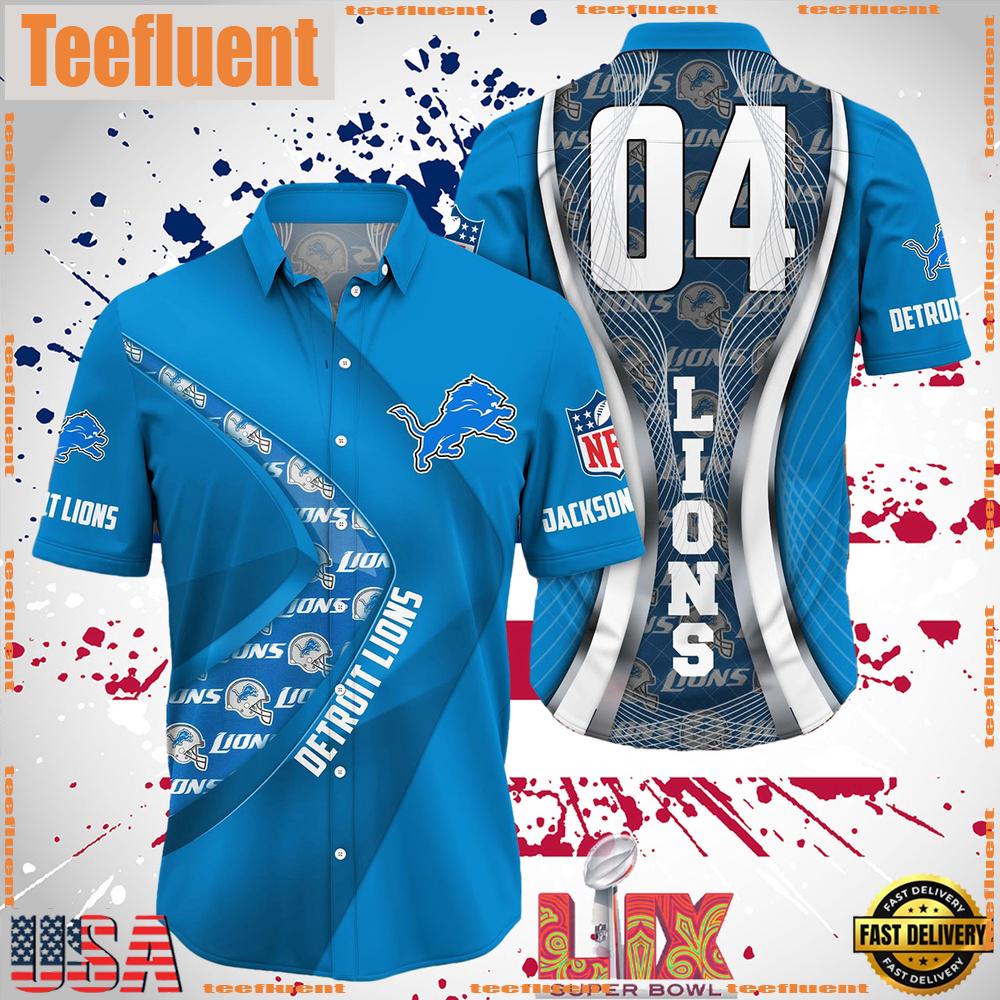 NFL Detroit Lions Super Bowl LIX Fans Custom Hawaiian Shirt