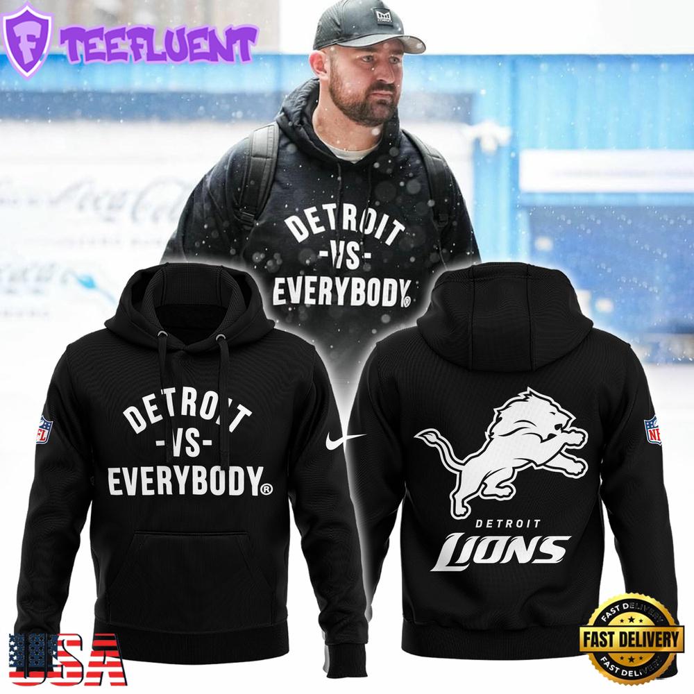 NFL Detroit Lions VS Everybody Hoodie
