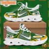 NFL Green Bay Packers Blue White Stripes Logo Custom Clunky Max Soul Shoes