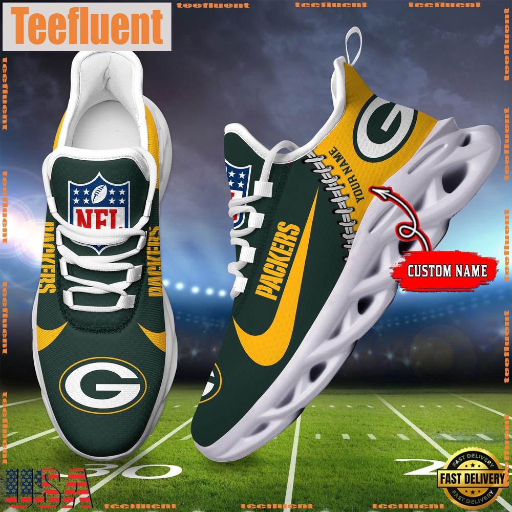 NFL Green Bay Packers Custom Name Max Soul Shoes Gift For Fans