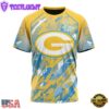 NFL Green Bay Packers Football Childhood Cancers All Over Print T-Shirt