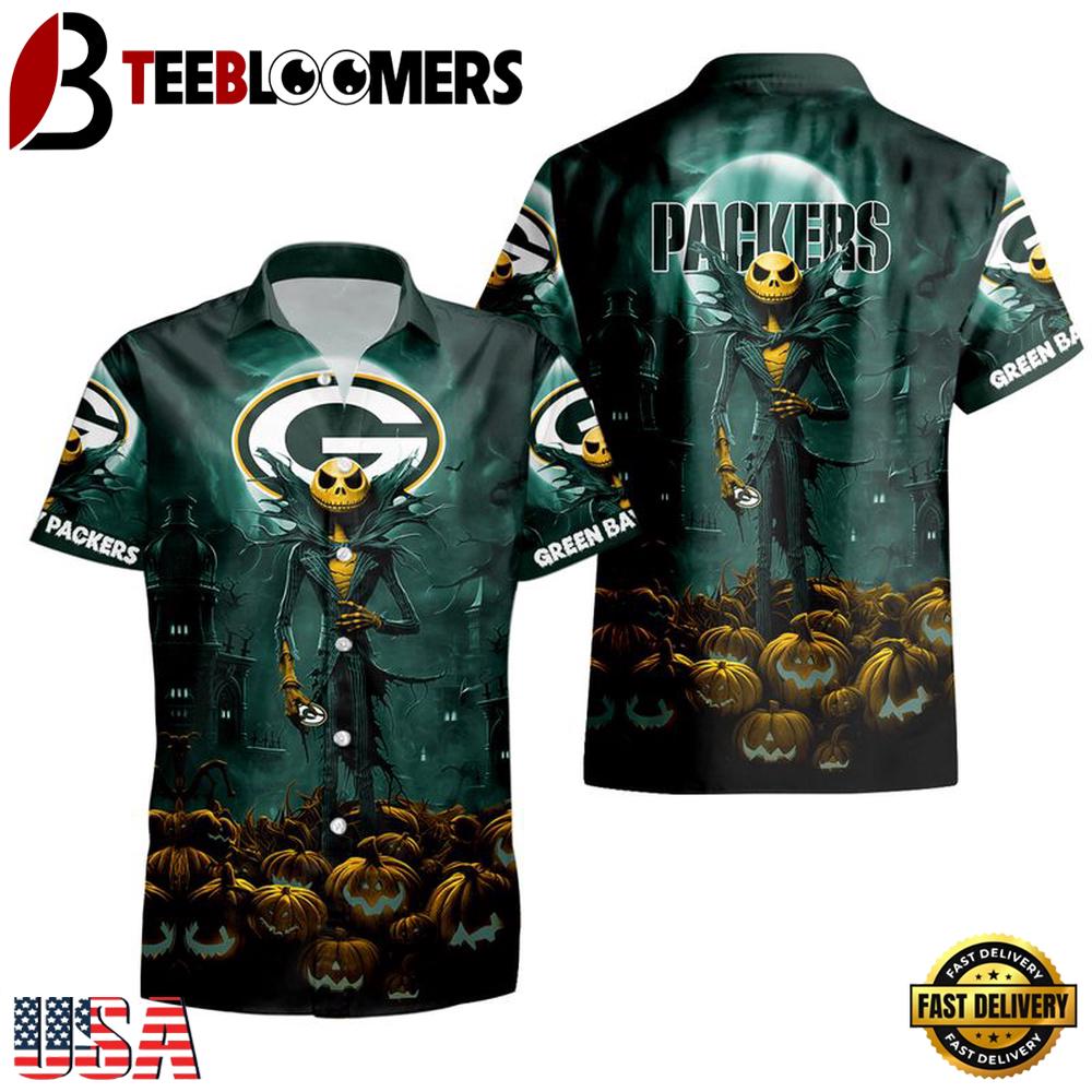 NFL Green Bay Packers Halloween Jack Hawaiian Shirt