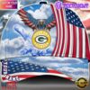 NFL Green Bay Packers Special American Flag Veterans Custom Cap