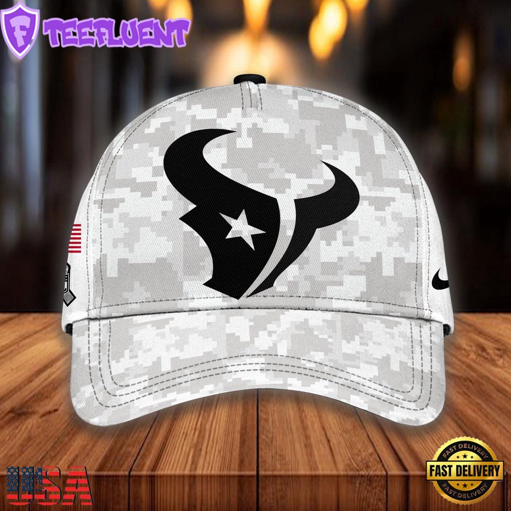 NFL Houston Texans Camo 2024 Salute to Service Baseball Cap