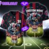 NFL Houston Texans Eagle US Flag x Veterans Custom Baseball Jersey