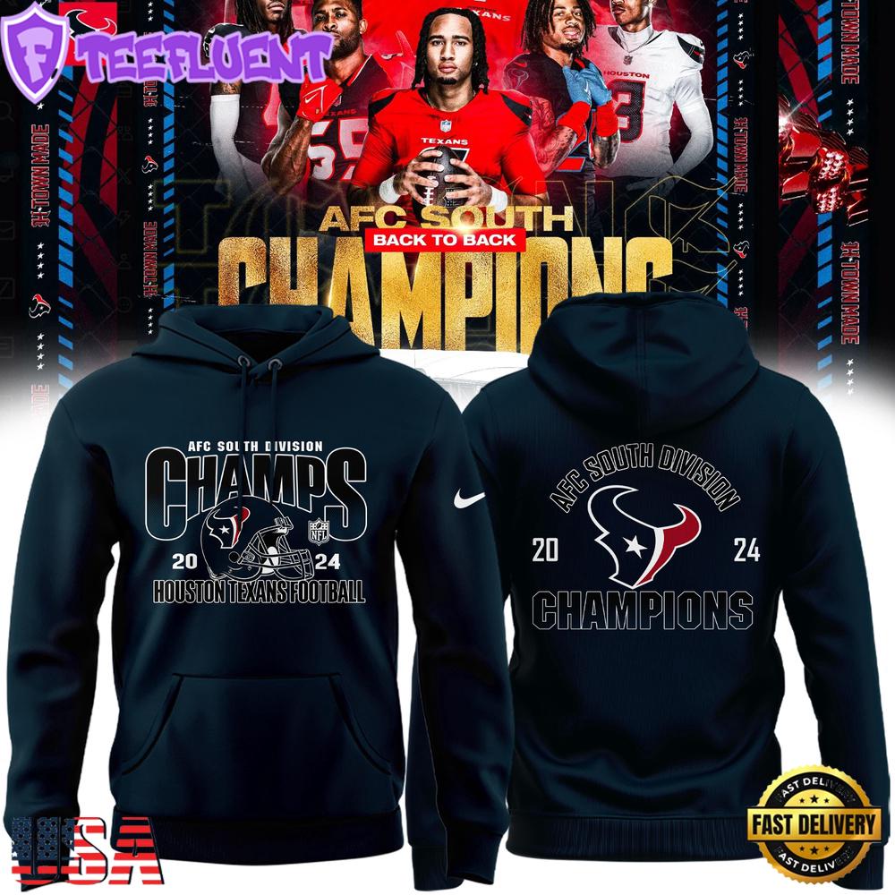 NFL Houston Texans Football AFC South Division Champions Hoodie
