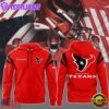 NFL Houston Texans Football Team Logo Red Hoodie