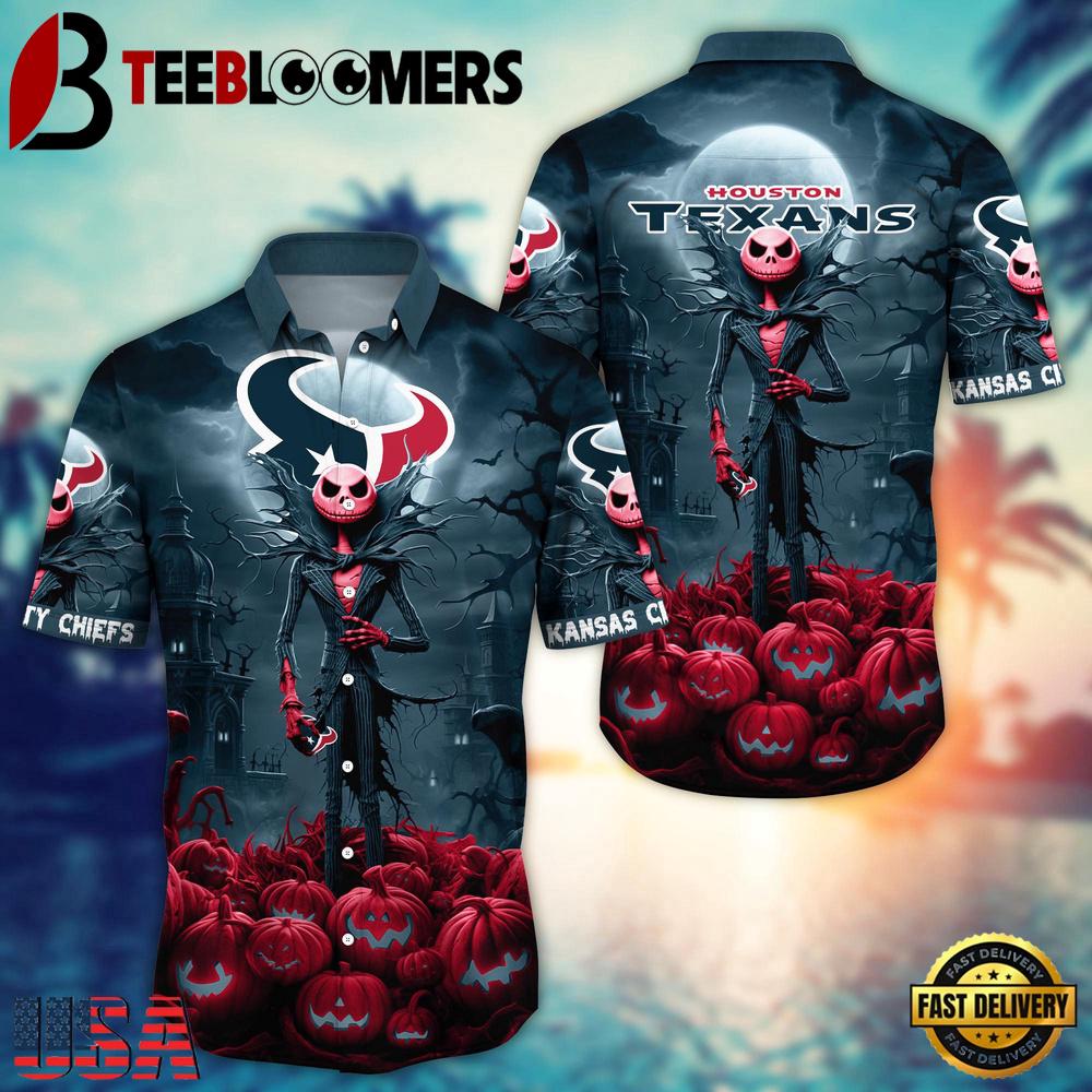 NFL Houston Texans Halloween Jack Hawaiian Shirt