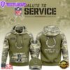 NFL Indianapolis Colts 2024 Salute to Service Club Green Camo Hoodie Best Veterans Day Gift