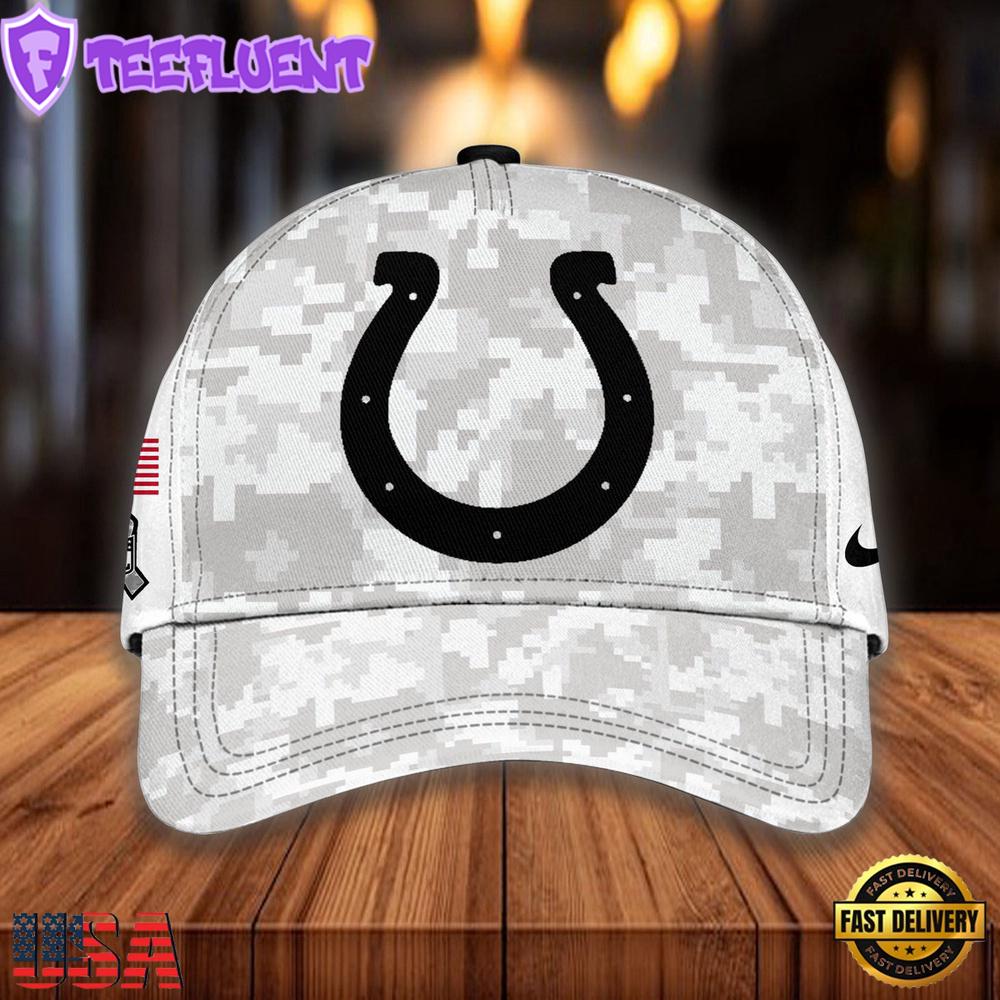 NFL Indianapolis Colts Camo 2024 Salute to Service Baseball Cap