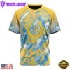 NFL Indianapolis Colts Football Childhood Cancers All Over Print T-Shirt