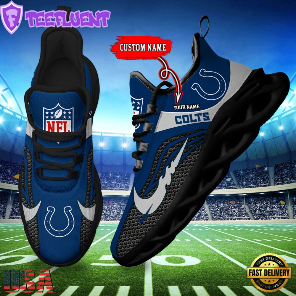 NFL Indianapolis Colts Football Team New Design Max Soul Shoes Sneaker