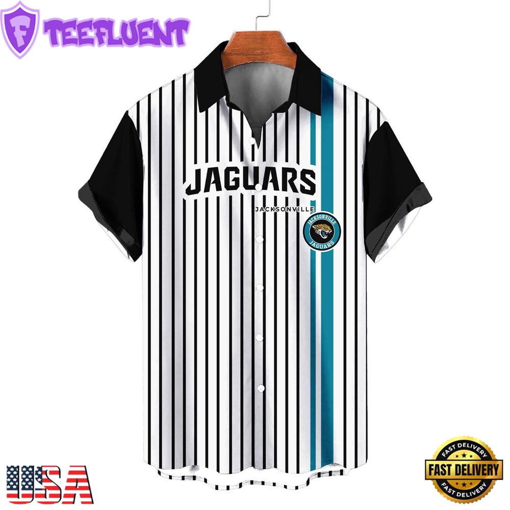 NFL Jacksonville Jaguars Classic Retro Mascot Line Summer Beach Hawaiian Shirt