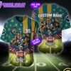 NFL Jacksonville Jaguars Eagle US Flag x Veterans Custom Baseball Jersey