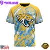 NFL Jacksonville Jaguars Football Childhood Cancers All Over Print T-Shirt
