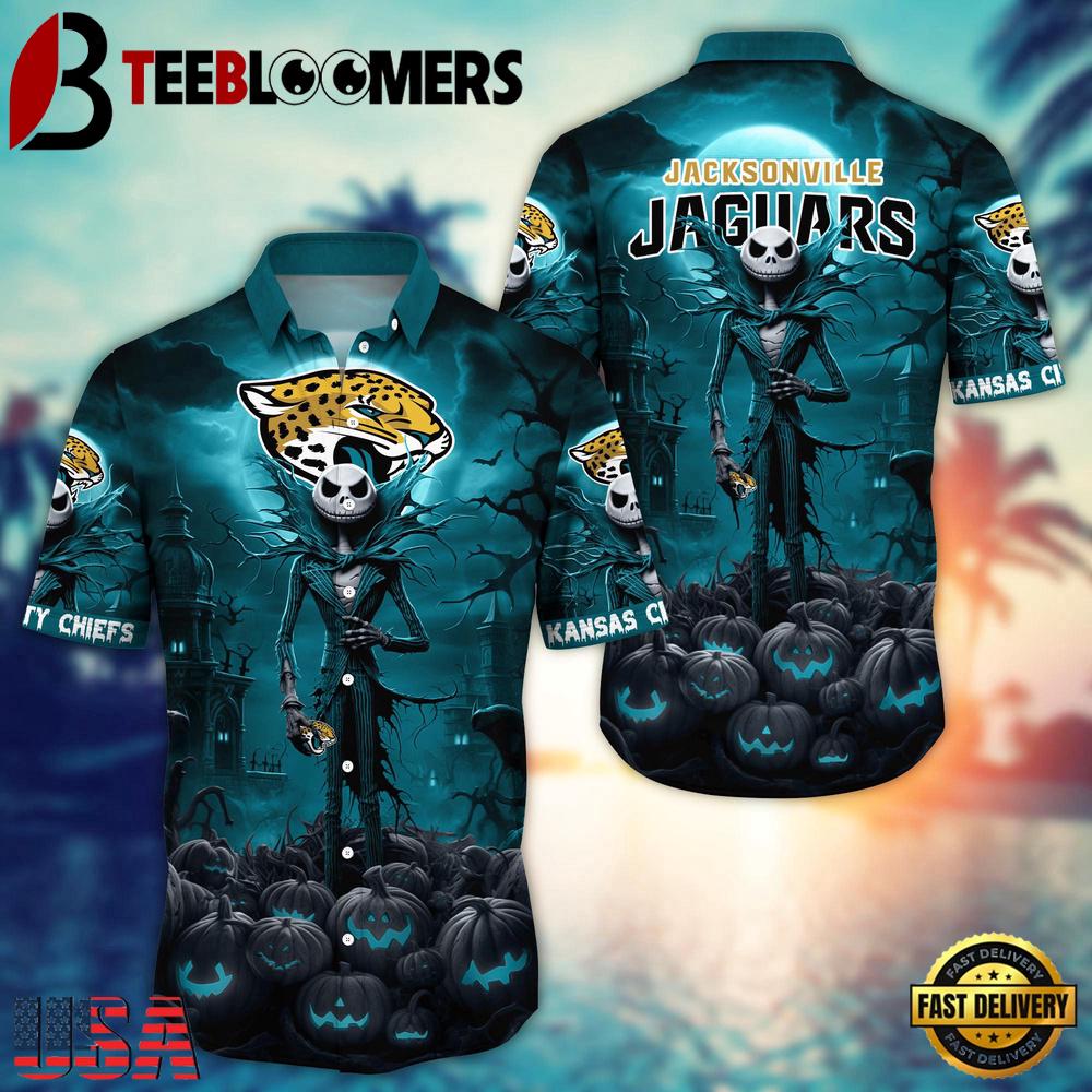 NFL Jacksonville Jaguars Halloween Jack Hawaiian Shirt