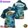 NFL Jacksonville Jaguars Hawaii Beach Custom Name Hawaiian Shirt