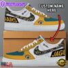 NFL Jacksonville Jaguars Logo Team Design Custom Air Force 1 Shoes