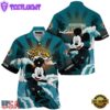NFL Jacksonville Jaguars Mickey Mouse Surfing Custom Name Hawaiian Shirt