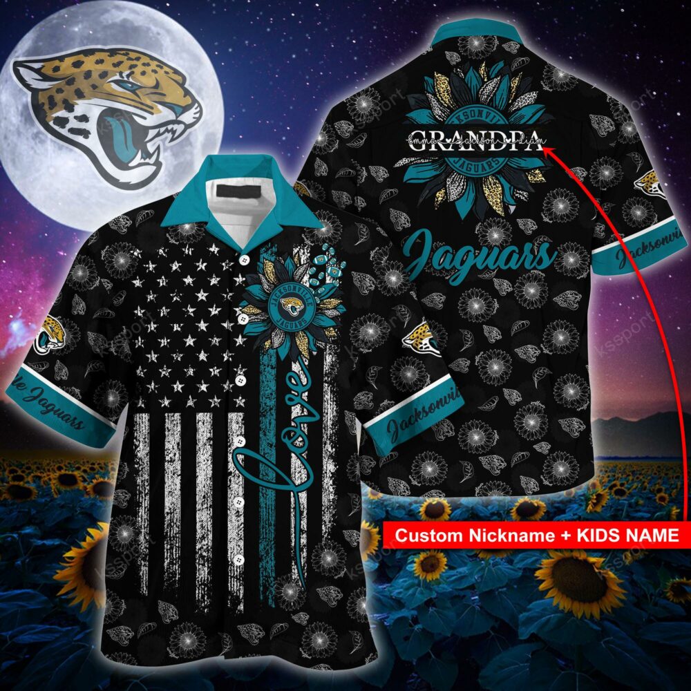 NFL Jacksonville Jaguars Sunflower For Mother Day Father Day Hawaiian Shirt