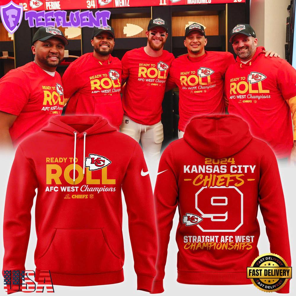 NFL Kansas City Chiefs 2024 AFC West Champions Hoodie
