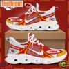 NFL Kansas City Chiefs Blue White Stripes Logo Custom Clunky Max Soul Shoes