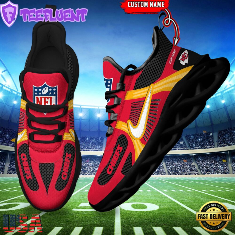 NFL Kansas City Chiefs Logo Football Team New Season Max Soul Shoes