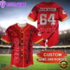 NFL Kansas City Chiefs Personalized Baseball Jersey, Football Team Design Jersey Shirt