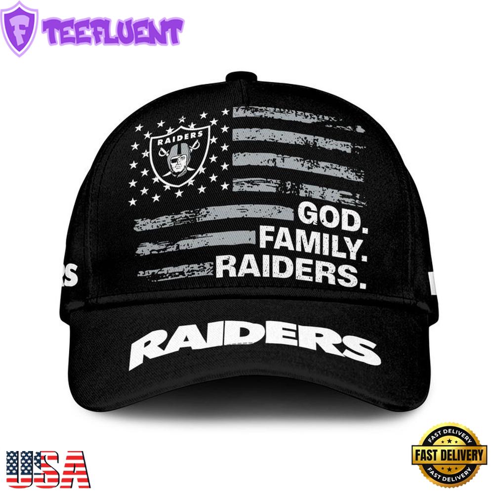 NFL Las Vegas Raiders American Flag Classic Cap