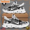 NFL Las Vegas Raiders Blue White Stripes Logo Custom Clunky Max Soul Shoes