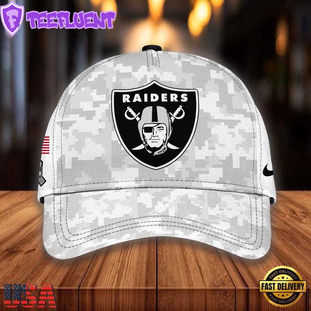 NFL Las Vegas Raiders Camo 2024 Salute to Service Baseball Cap