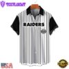 NFL Las Vegas Raiders Classic Retro Mascot Line Summer Beach Hawaiian Shirt