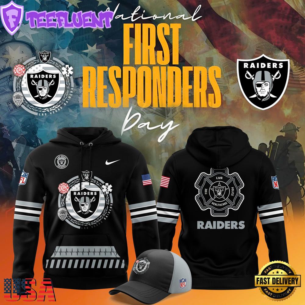 NFL Las Vegas Raiders Football National First Responders Day Hoodie