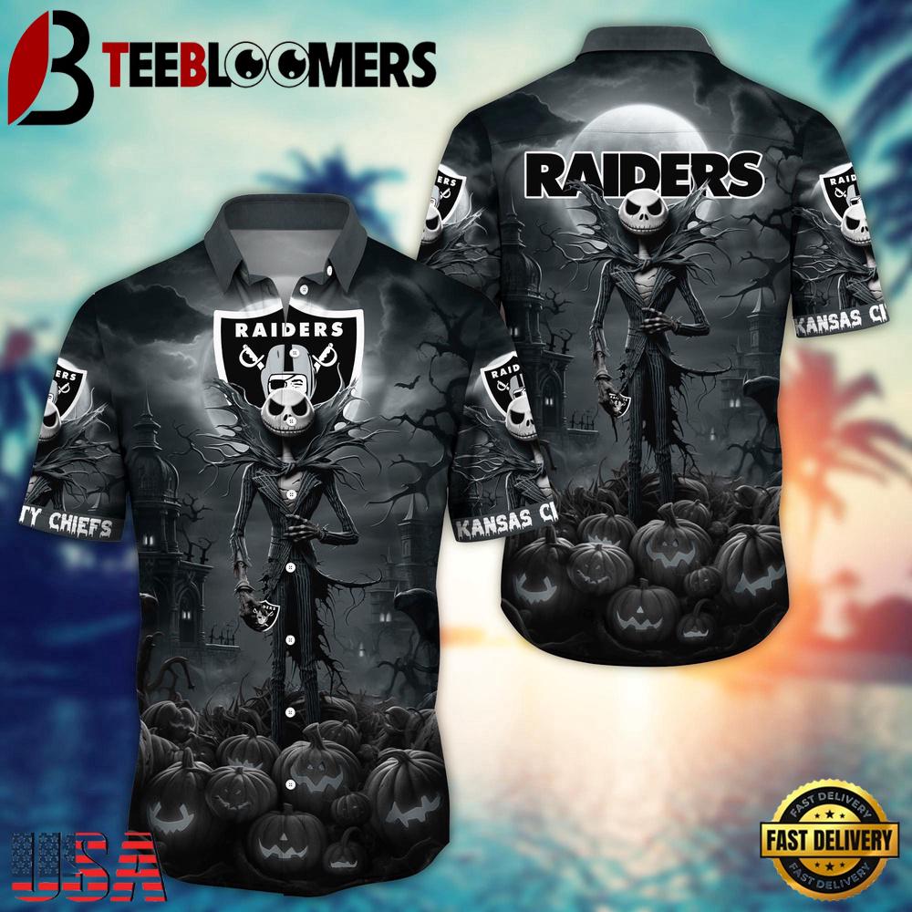 NFL Las Vegas Raiders Halloween Jack Hawaiian Shirt