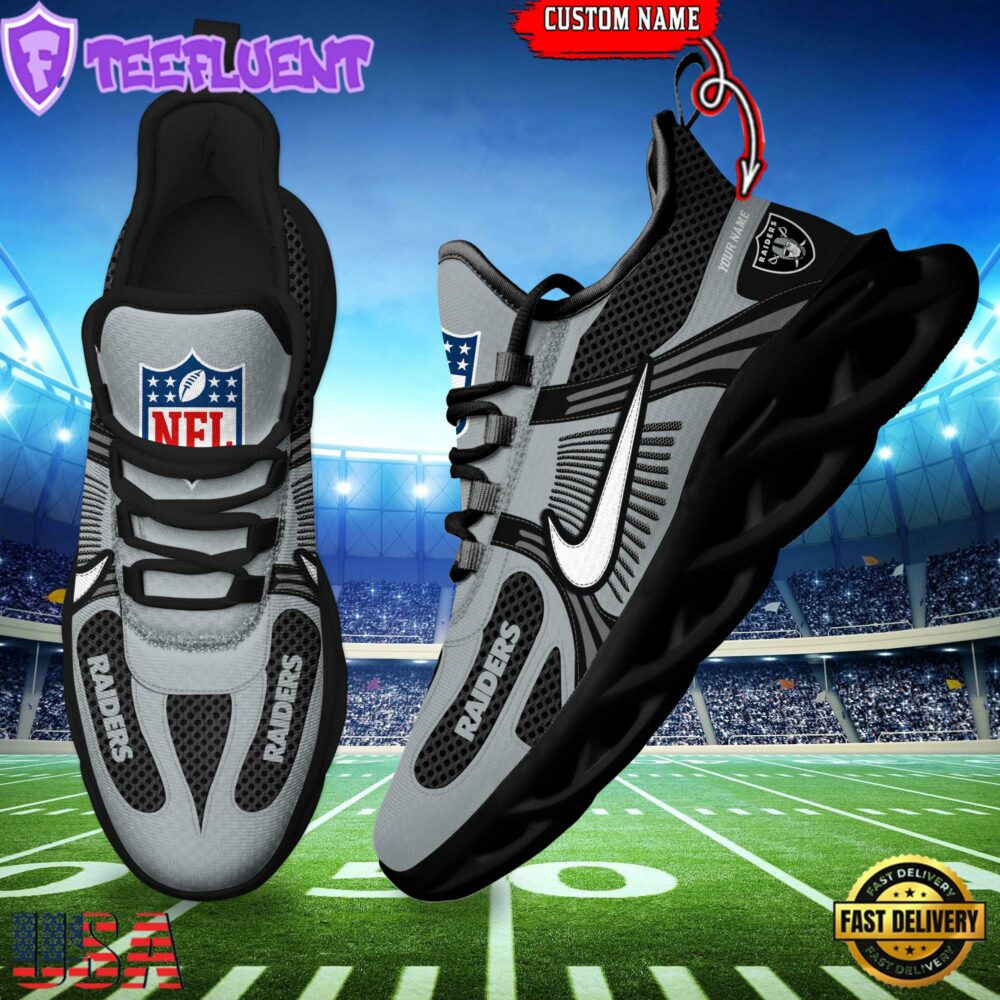 NFL Las Vegas Raiders Logo Football Team New Season Max Soul Shoes