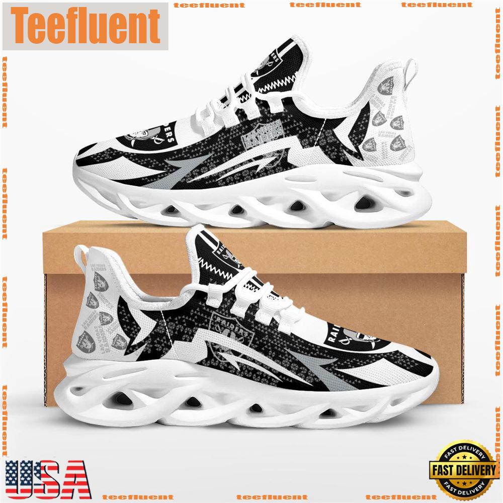 NFL Las Vegas Raiders Symbol Geometric Pattern Max Soul Shoes
