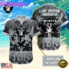 NFL Las Vegas Raiders Vintage Style Custom Name Hawaiian Shirt