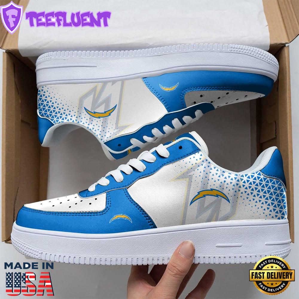 NFL Los Angeles Chargers Air Force 1 Sneakers Sport Gift Summer