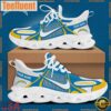 NFL Los Angeles Chargers Blue White Stripes Logo Custom Clunky Max Soul Shoes