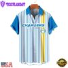 NFL Los Angeles Chargers Classic Retro Mascot Line Summer Beach Hawaiian Shirt