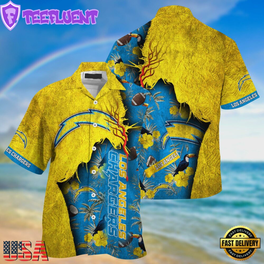 NFL Los Angeles Chargers Football Team Summer God Hawaii Shirt