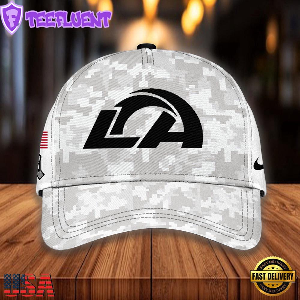 NFL Los Angeles Rams Camo 2024 Salute to Service Baseball Cap
