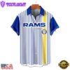 NFL Los Angeles Rams Classic Retro Mascot Line Summer Beach Hawaiian Shirt