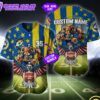 NFL Los Angeles Rams Eagle US Flag x Veterans Custom Baseball Jersey