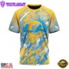 NFL Los Angeles Rams Football Childhood Cancers All Over Print T-Shirt