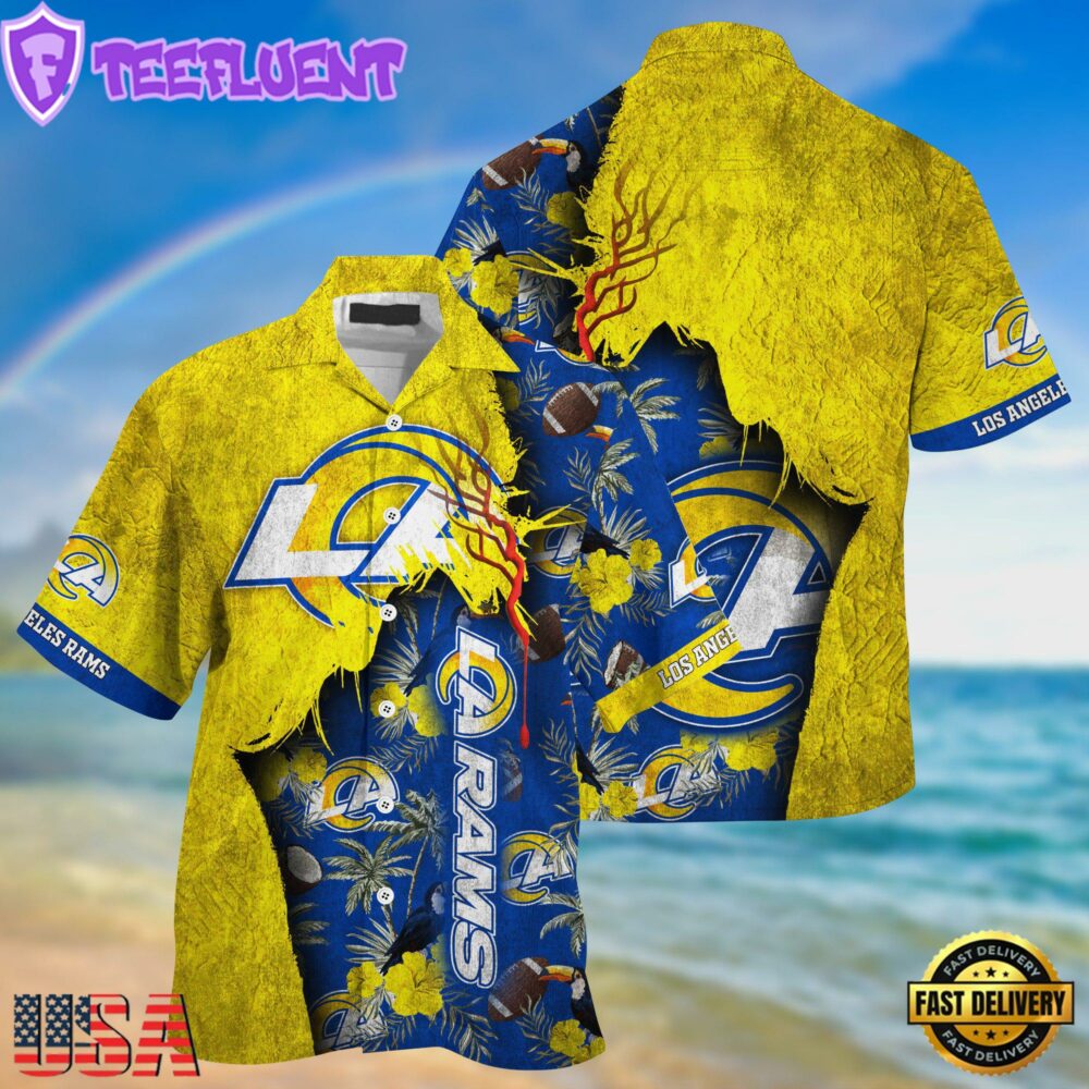 NFL Los Angeles Rams Football Team Summer God Hawaii Shirt