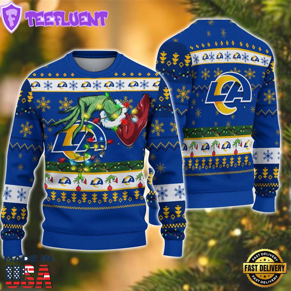 NFL Los Angeles Rams Grinch Christmas Ugly Sweater