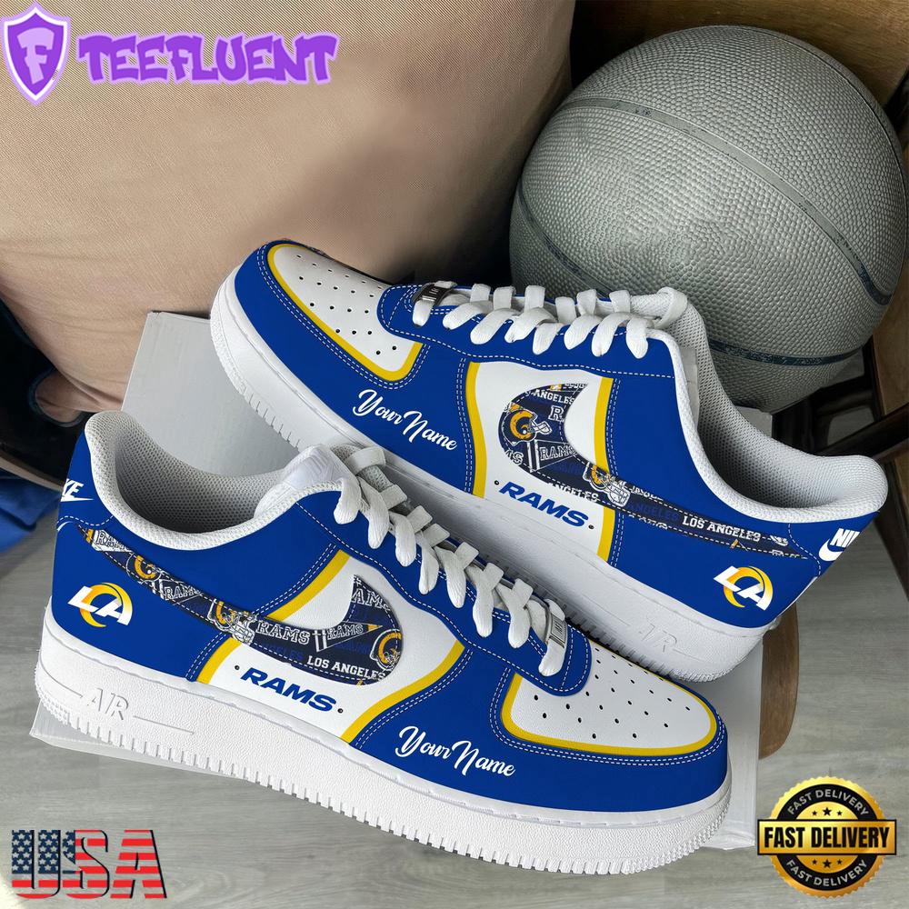 NFL Los Angeles Rams Logo Team Limited Edition New Design Custom Air Force 1 Shoes